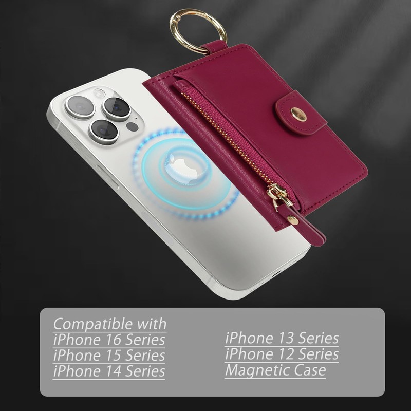 Havaya for Magsafe Wallet, B+Dark Red, Classic