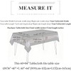 youngseahome Polyester Fabric Tablecloth with Exquisite Embroidery Sheer Border-Waterproof/Wrinkle Resistant-for