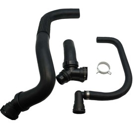 Peintu Upper Radiator Hose Y-Connector Lower Degaus DR3Z-8566-A Compatible with Ford F150 5.0L 2011-2020,Replaces CL3Z 8260-A BL3Z 8C350-A