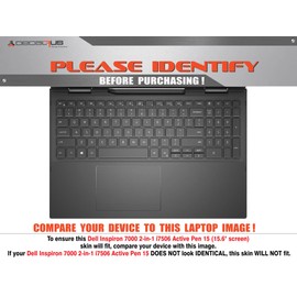 Decalrus - Protective Decal for The Dell Inspiron 7000 i7506 2-in-1 with Active Pen (15.6" Screen) Laptop Pink Carbon Fiber Vinyl Cover wrap CFdellInspiron15_I7506penPink