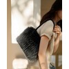 NEWBELLA Faux Fur Tote Bag for Women - Convertible Fluffy