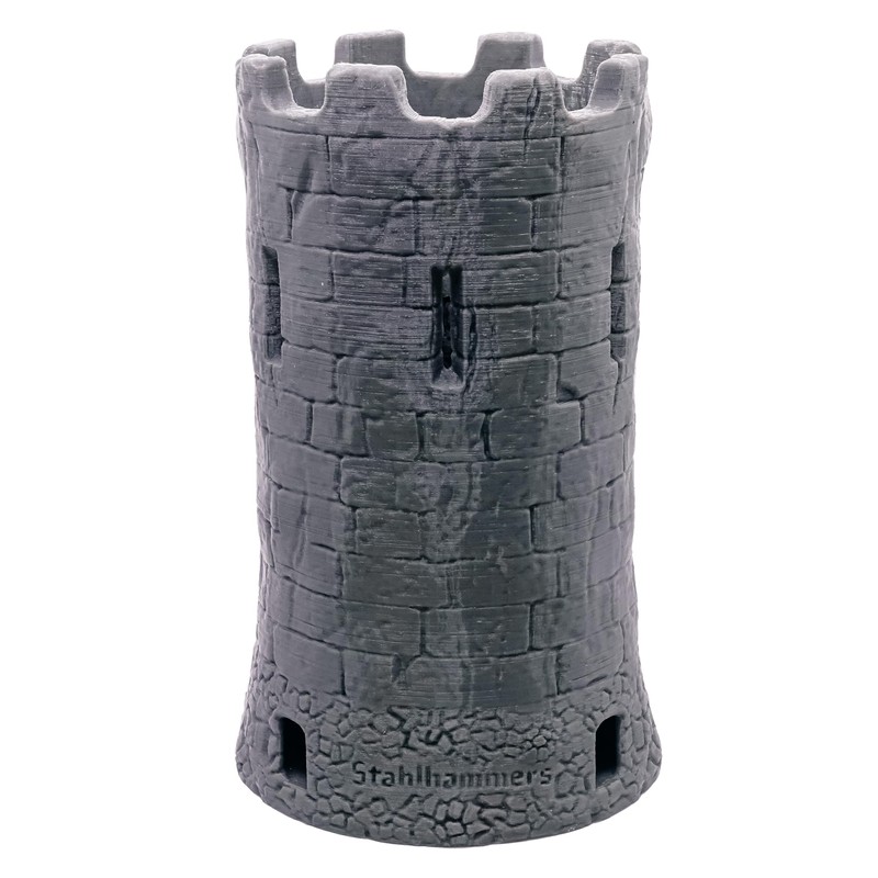 STAHLHAMMERS Dice Tower & Tray for Rolling and Randomizing Dice