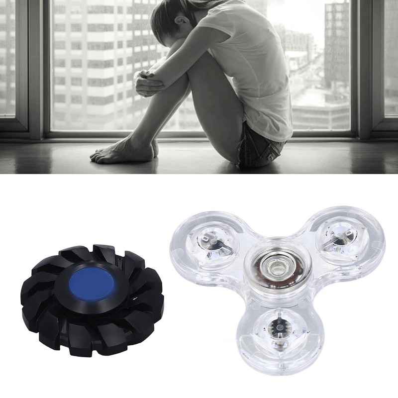 Luminous Fingertip Rotating Toy Stress Reduction and Anxiety Relief Cool