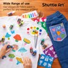 Shuttle Art Fabric Paint, 24 Colors 3D Permanent Paint with