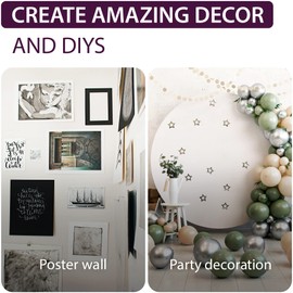 GreenFix Double Sided Adhesive Dots 100PCs - Nano Sticky Dots Clear Heavy Duty - Glue Removable Dots for Crafts Balloons - Poster Putty Non Marking - Adhesive Putty Picture Hangers - Sticky Pads Round