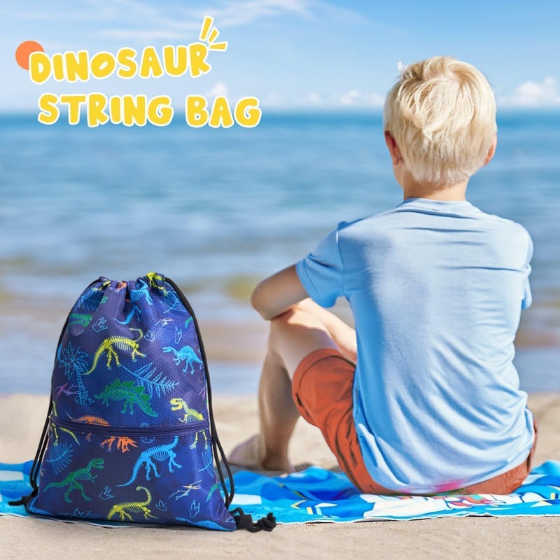 WAWSAM Dinosaur Gym Bag Children - Sports Bag Waterproof Bag