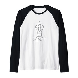 Yoga Cup Yoga T-Shirt Meditation Hoody Cushion Yoga Clothing Raglan Baseball Tee