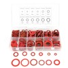Insulation Washer Assorted with Plastic Box,600pcs 12 Sizes Red Steel