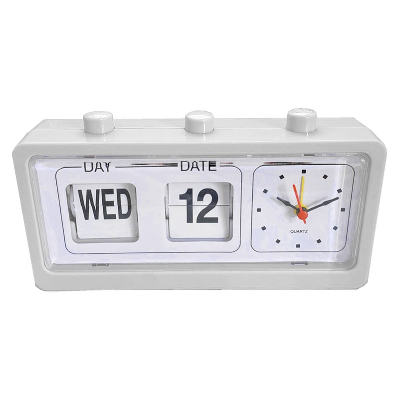 Desk Table Alarm Clock Manual Jump Calendar Desktop Alarm Clock