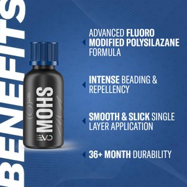 GYEON MOHS EVO 50 ml Ceramic Coating for Cars | The Ultimate DIY GYEON Ceramic Coating | Extremely Slick Fluro Modified Polisylazane Auto Ceramic Coating