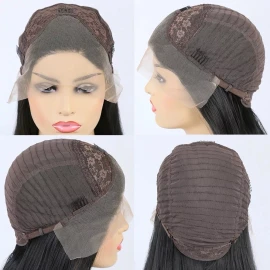 Mid Lit Pelucas De Encaje Sintético Para Mujer Pelucas Largas