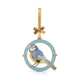 Tipperary Crystal Luxury Sparkle Christmas Hanging Decoration - Blue Tit Birdy Design in Matching Gift Box Xmas Festive Décor - Christmas Tree Decoration - Perfect for Holiday Décor & Gifting