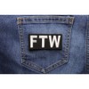 FTW Patch - Forever Two Wheels - 3.25x1.5 inch