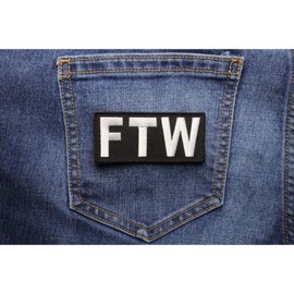 FTW Patch - Forever Two Wheels - 3.25x1.5 inch