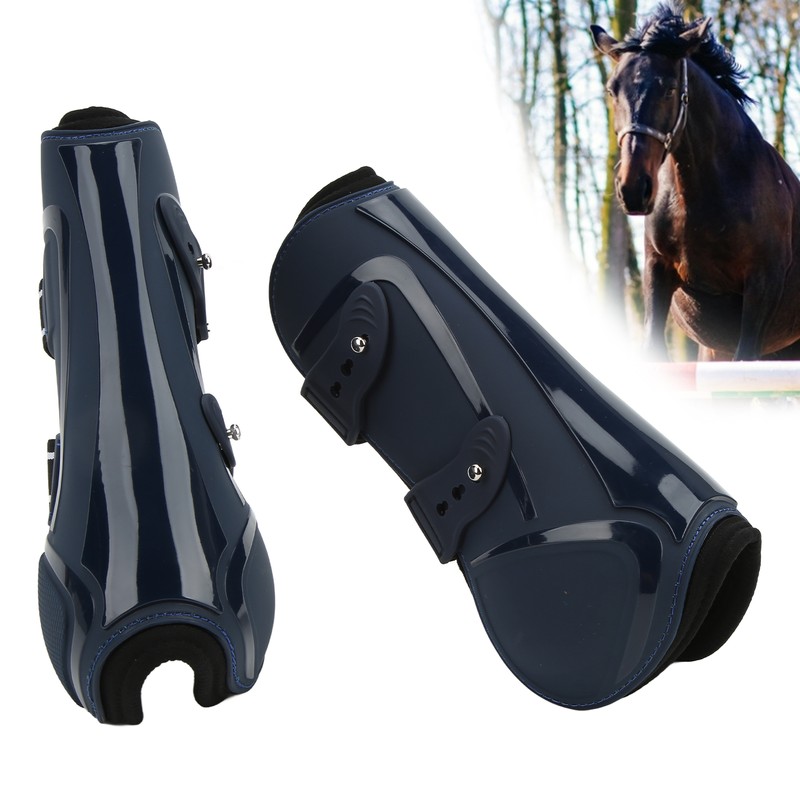 Horse Tendon Boots PU Shell Tendon Fetlock Brace for Riding