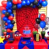 Black Red and Blue Balloons, 12 Inch Red Blue Silver