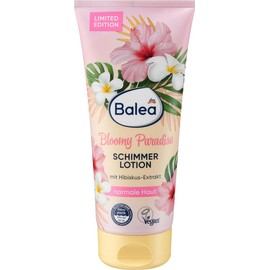 Balea Set of 3 Shimmer Lotion: Body Lotion Bloomy Paradise Golden Glow (200 ml) + Golden Light Lotion with Gold Shimmer (200 ml) + Body Lotion ETERNAL SUMMER Pearlescent Shimmer (200 ml), 600 ml