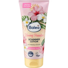 Balea Set of 3 Shimmer Lotion: Body Lotion Bloomy Paradise Golden Glow (200 ml) + Golden Light Lotion with Gold Shimmer (200 ml) + Body Lotion ETERNAL SUMMER Pearlescent Shimmer (200 ml), 600 ml
