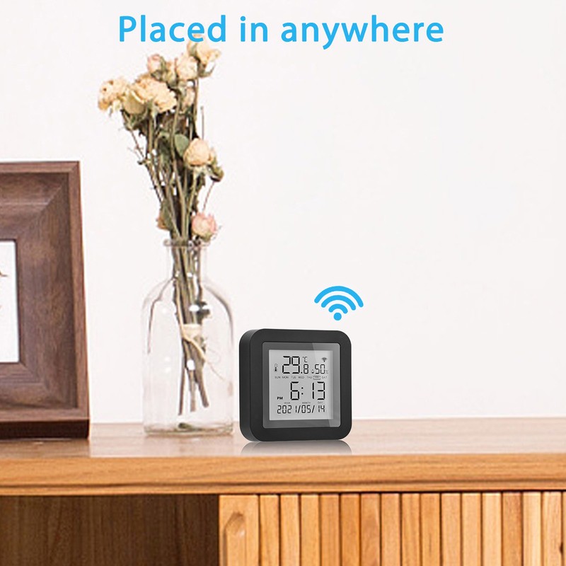 Temperature Humidity Monitor Wifi Portable Support for TUYA Hygrometer Thermometer