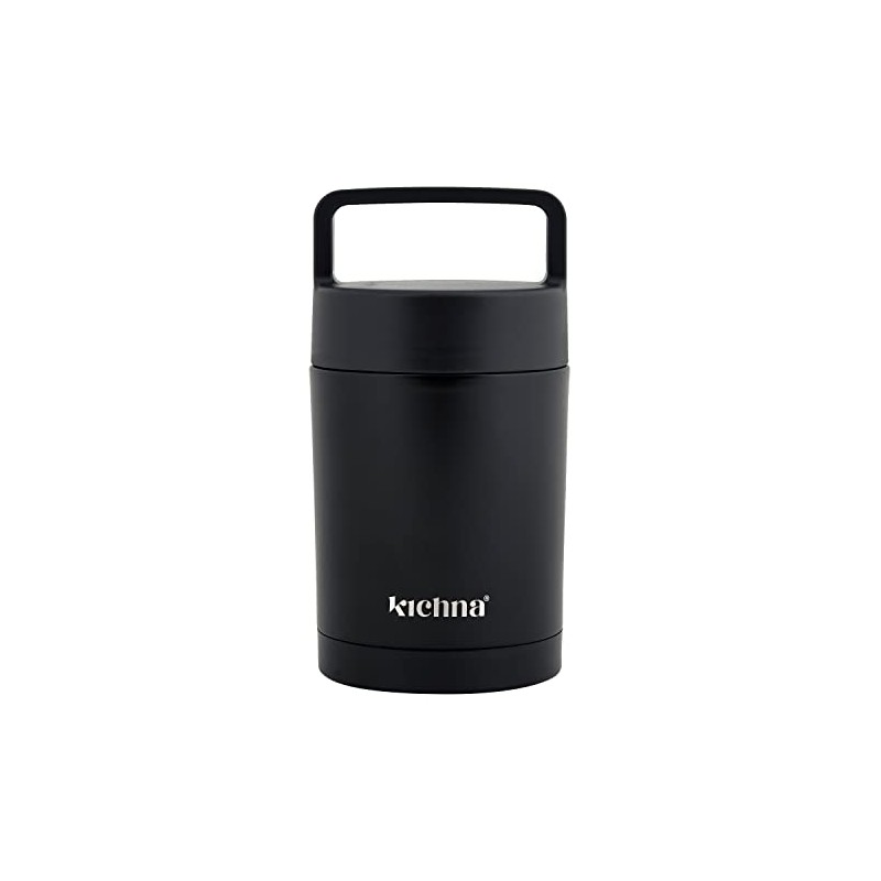 Kichna 'The Tub' 500ml Portable Food Tub - Onyx Black