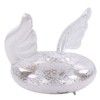 Inflatable Swimming Ring Sequin Swim Angel Wing Shiny Floating Tube