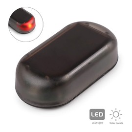 PCXWTLN Car Alarm Light, LED Car Solar Anti Theft Light Solar Power Simulated Car Dummy Alarm Light, Fake Car Alarm Anti-Theft Flashing Security Light for Automotive Interior Safety (Red)