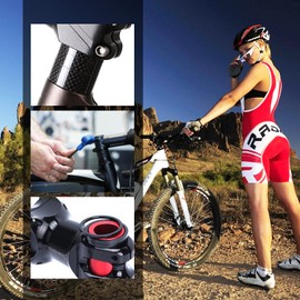 HONGECB Bike Headset Spacer, Bicycle Ahead Stem Spacer, Handlebar Stem Spacers, Road Bike Carbon Spacers, Carbon Road Bike Spacers, for Bicycle Handlebars, MTB Road Bikes, Pack of 6