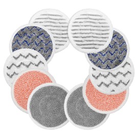 10 Pack Upgraded S8201 S8001 S7001 S7201 S7005 Mop Compatible with Shark Steam Mop Replacement Pads S7000 Series, S7000 S7000AMZ S7001TGT Steam & Scrub All-in-One Scrubbing Mop for Model XKITP7000