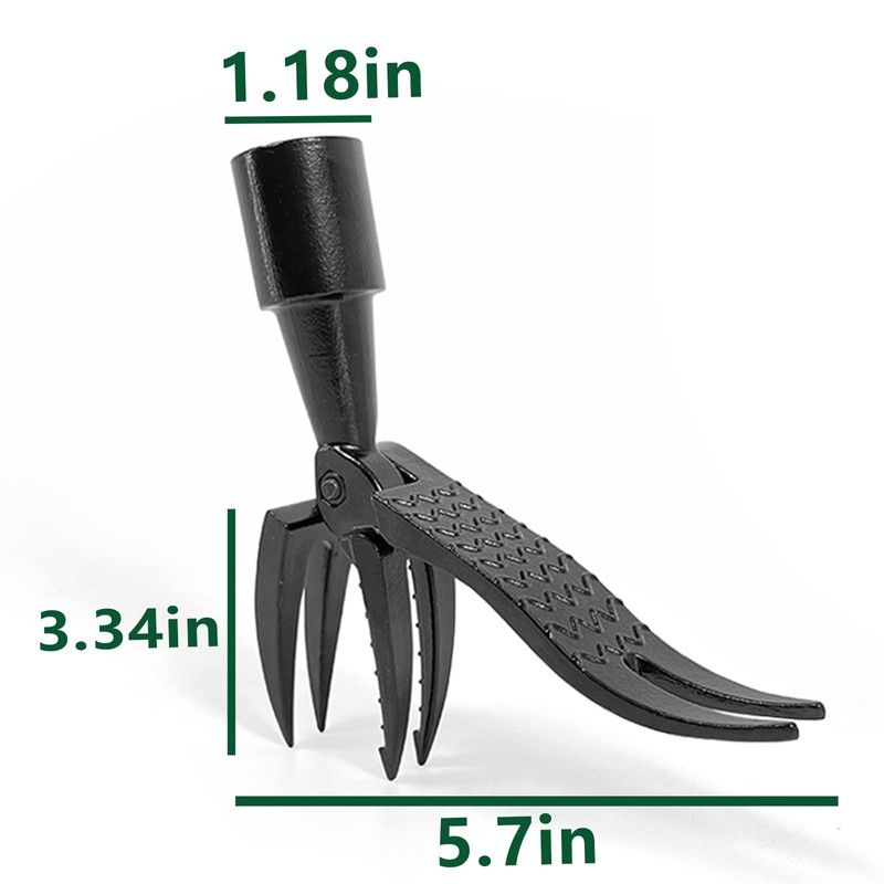 OOir onOO High Hardness Weed Pulling Tool,Manual Stand Up Weed