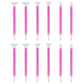 Kuanfine Set of 12 Diamond Painting Pen with 3 Drill Size 5D Diamond Embroidery Pen Correction Pen for DIY Diamond Rhinestone Painting