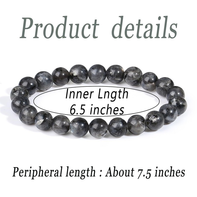 XIANNVXI Crystal Bracelet Women Men Pearl Bracelet Gemstones Healing Stones