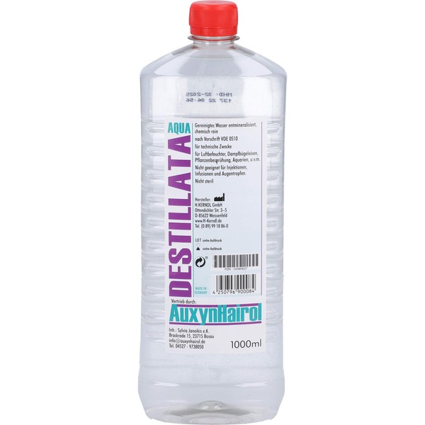 Destiliertes Wasser Aquadest, 1000 ml FLU