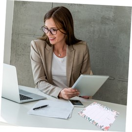 Ciieeo Weekly Planner Notepad Tear-Off Pages Floral Design Daily Schedule Organizer for Planning to-do Lists and Goal Tracking Pad