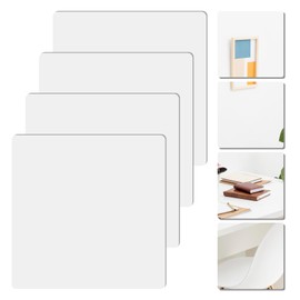 8pcs Unbreakable Acrylic Mirror, Kids Safety Unbreakable 10"x10" Plexiglass Shatterproof Door Mirror Full Length Tiles for Wall Bedroom Frameless Wall Stickers for Living Room Door