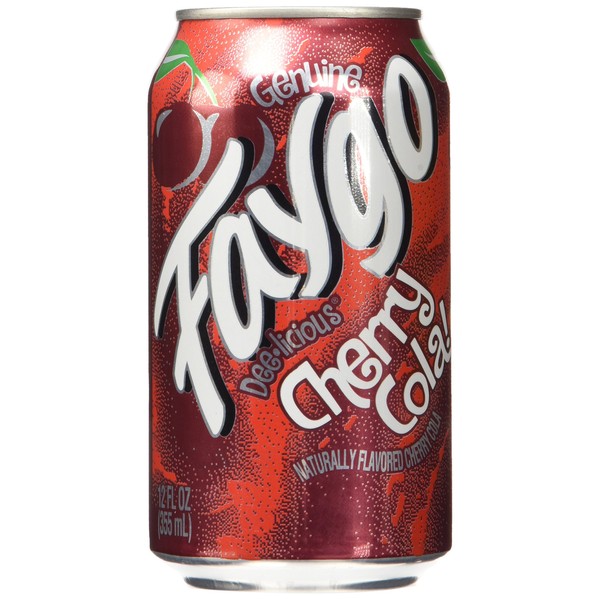 Faygo cherry cola soda pop, 12-oz. 12-pack cans