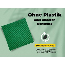 Grünschloss Dish Cloths Green (8X) Swedish Dishcloths Washable Forest Green - Sponge Cloths Green Made of Wood Pulp & Cotton Cleaning Cloth - Kitchen Cloths, Dish Cloths (Limited Edition)