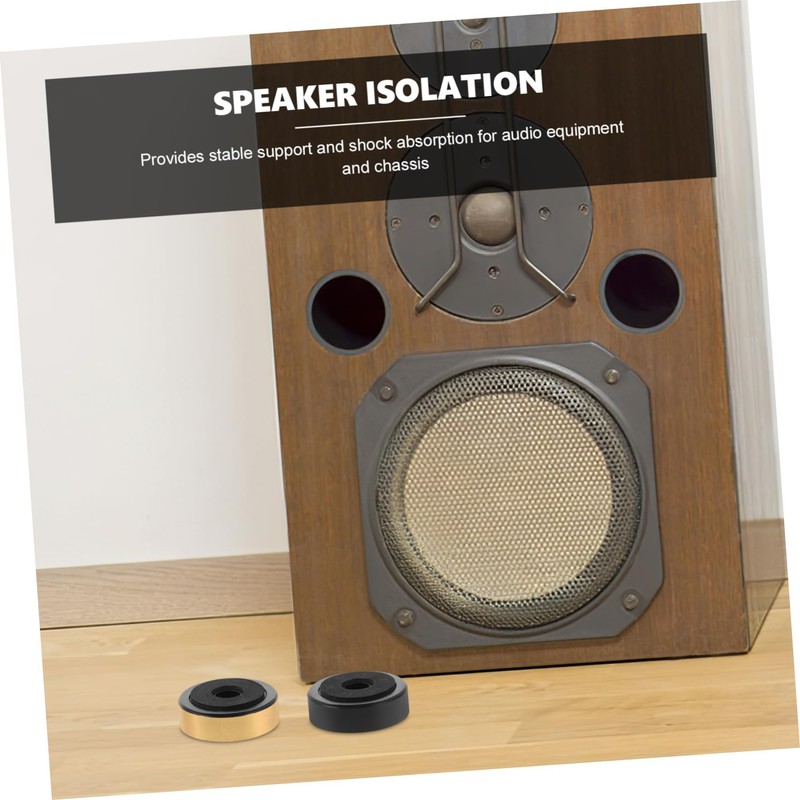 KOMBIUDA 12pcs Speaker Isolation Feet Mats Shock Absorption Pads for