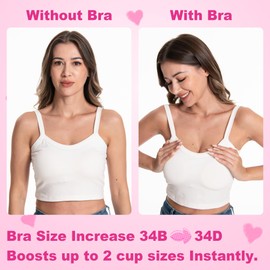 Awant Newest Ultra Boost Inserts Double-Sided Adhesive Pads Sticky Bikini Padding Inserts for Sports Bra Swimsuit Beige (Cream-Beige, B)