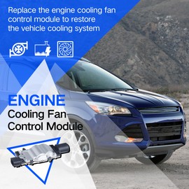 AdvanEX Engine Cooling Fan Control Module Compatible with 2013-2016 Ford Escape; 2012-2018 Focus; 2014-2017 Transit Connect Replace OE 1137328464 1137328567
