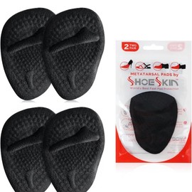ShoeSkin Metatarsal Pads - Black Four Pack Polyester Polyester