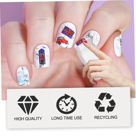 IWOWHERO 4pcs Clear DIY Nail Art Stamping Plates with Manicure Stamper Create Unique Nail Designs for Elegant DIY Manicure