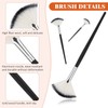 9 Pieces Facial Brushes Fan Mask Brushes, Soft Facial Applicator