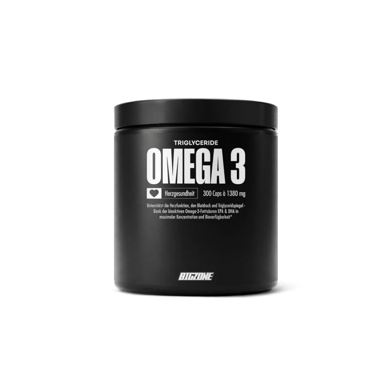 Big Zone Omega 3 Fury Triglycerides High-Quality Triglyceride Form No