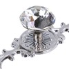 BSTKEY 10 Pack Crystal Drawer Knobs with Silver Plate -