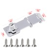 WANLIAN Heavy Duty Concealed Safety Hasp Lock, 2PCS Double Hinge