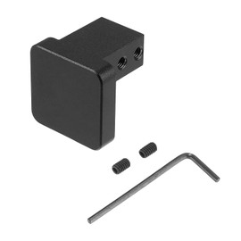 UGSHY 1 PC Hood Release Latch Handle Repair Kit, Bonnet Lock Control Hood Aluminum Alloy Handle, for 96-11 Honda Civic, 97-06 Honda CR-V, 03-11 Honda Element, 06-14 Honda Ridgeline (Black)