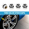 A ABSOPRO Tire Valve Stem Caps 12.8x15.8MM Car Wheel Valve