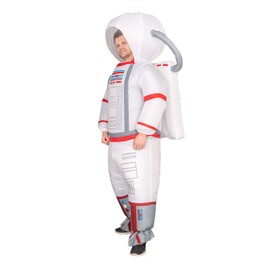 Costume Agent Unisex Astronaut Spaceman Inflatable Chub-Suit Costume Jumpsuit (Teen) White