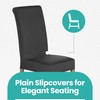 High-Back Chair Covers for Dining Room Chairs – Spandex Stretch,