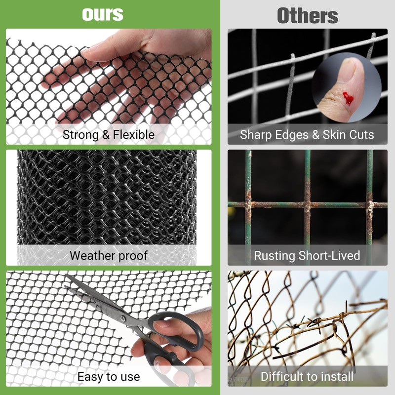 Wesketch Mesh Tree Guard Trunk Protectors, Plastic Wire Mesh Fence,